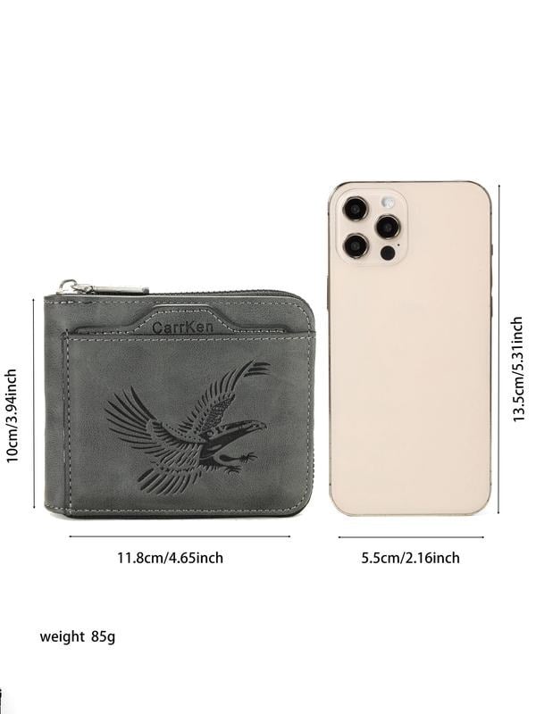 🔥Last Day Promotion 49% OFF-Men's Vintage Eagle Embossed Short Wallet