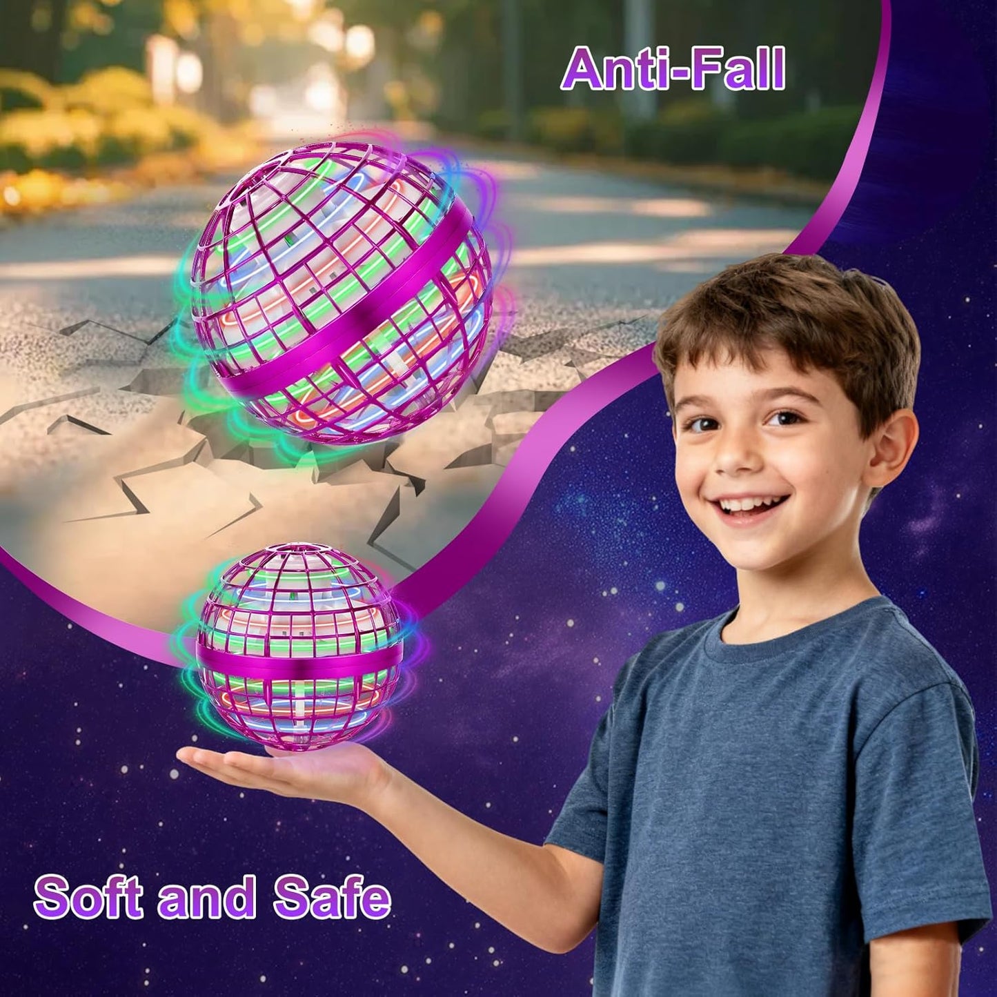 OrbDrone - 🎄Big Sale - 50% OFF🎁 Flying Orb Pro Spinner Mini Drone